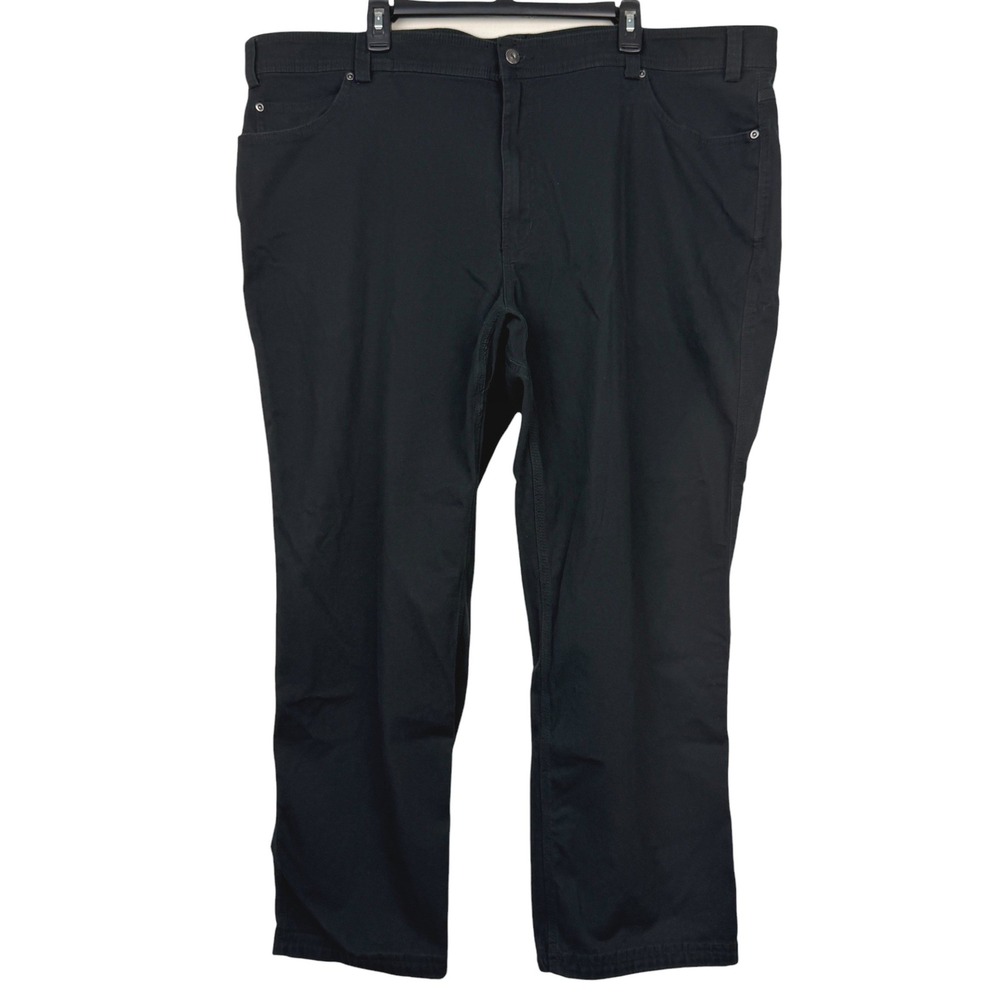 Duluth Trading Co DuluthFLEX FIRE HOSE‎ Pants 46x28 Canvas Stretch Relaxed Black